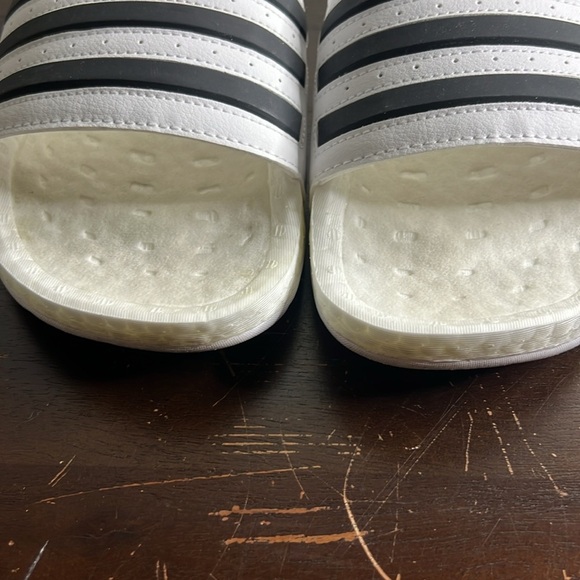 adidas Adilette Boost Slides White Black Stripes - Picture 5 of 10